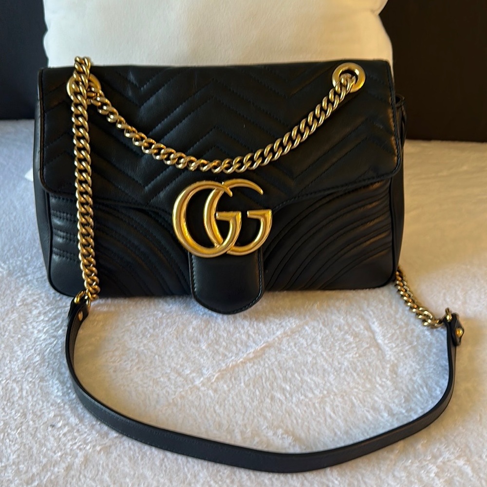 Authentic Gucci GG Marmont Shoulder Bag